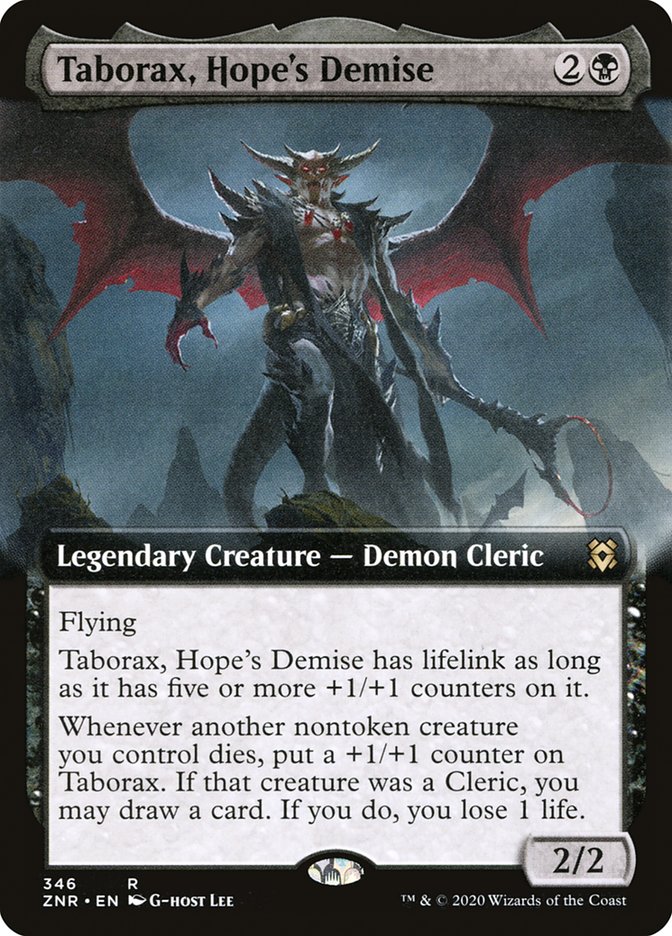 Taborax, Hope's Demise (Extended Art) [Zendikar Rising] | Red Riot Games CA