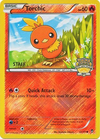 Torchic (12/111) (City Championship Promo Staff) [XY: Furious Fists] | Red Riot Games CA
