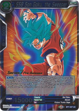 SSB Son Goku, the Sweeper (BT7-027_PR) [Assault of the Saiyans Prerelease Promos] | Red Riot Games CA