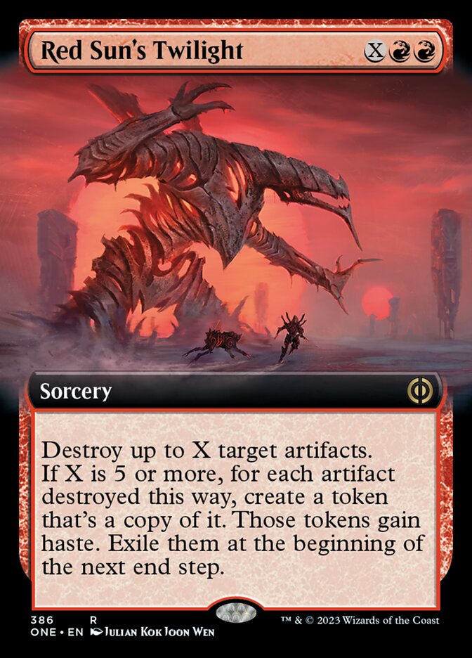 Red Sun's Twilight (Extended Art) [Phyrexia: All Will Be One] | Red Riot Games CA