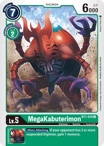 MegaKabuterimon [BT1-076] [Release Special Booster Ver.1.0] | Red Riot Games CA