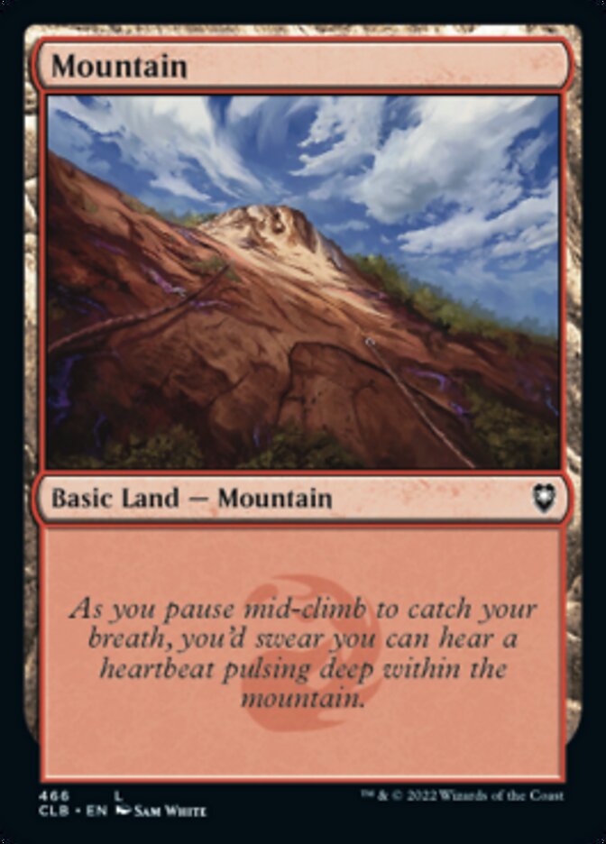 Mountain (466) [Commander Legends: Battle for Baldur's Gate] | Red Riot Games CA