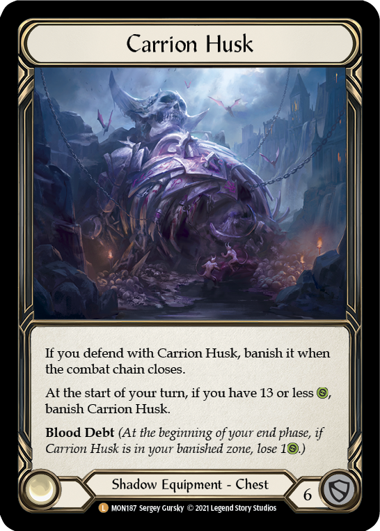 Carrion Husk [MON187-CF] (Monarch)  1st Edition Cold Foil | Red Riot Games CA