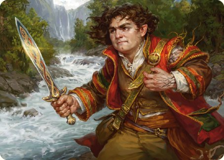 Frodo Baggins Art Card (16/81) [The Lord of the Rings: Tales of Middle-earth Art Series] | Red Riot Games CA