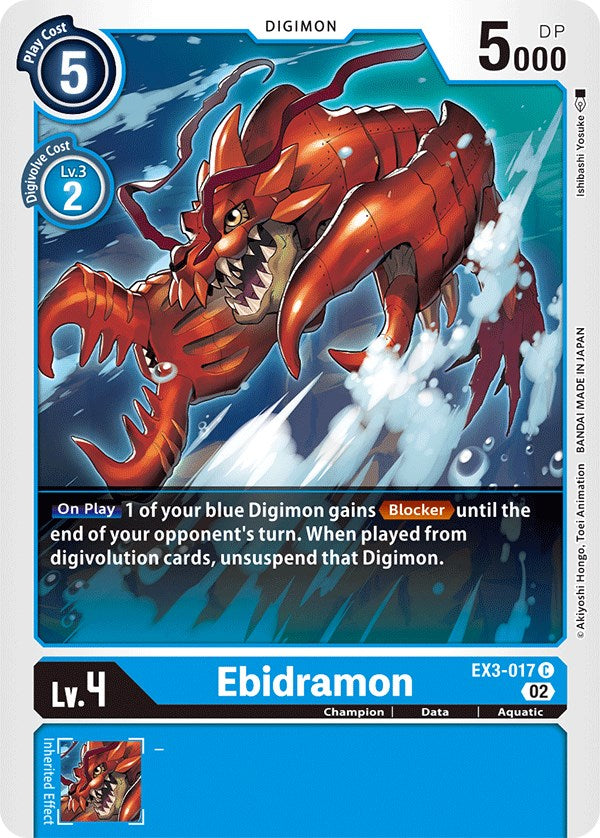Ebidramon [EX3-017] [Draconic Roar] | Red Riot Games CA