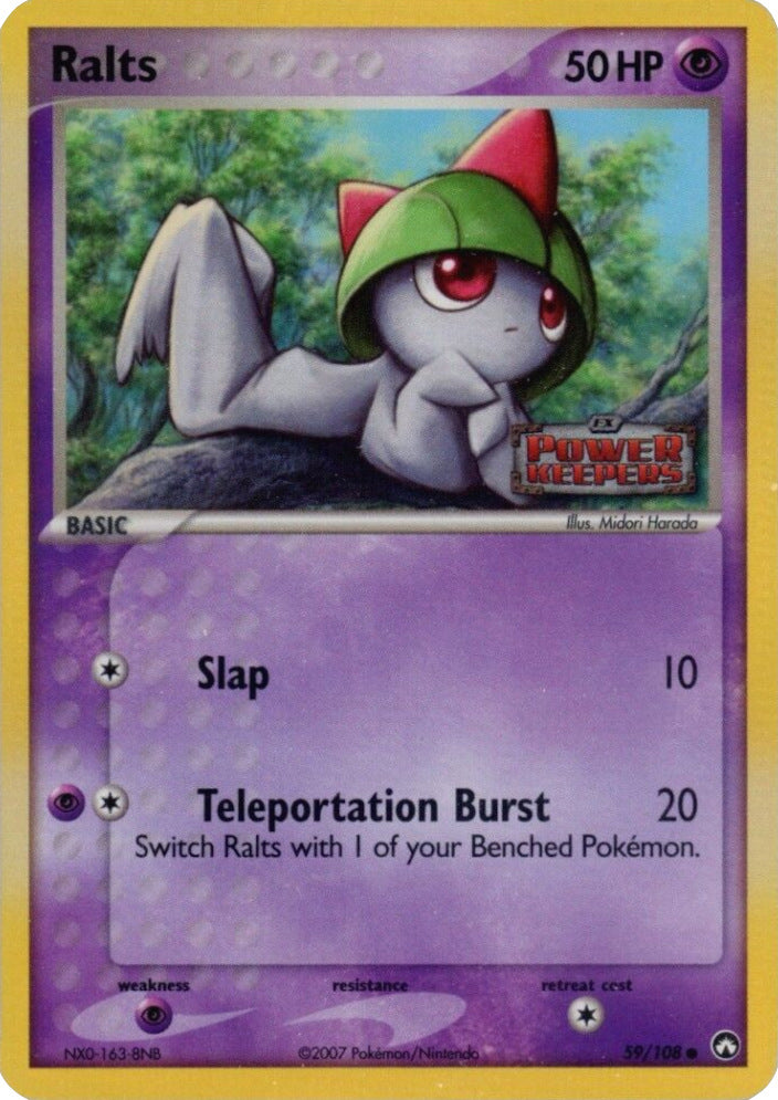 Ralts (59/108) (Stamped) [EX: Power Keepers] | Red Riot Games CA