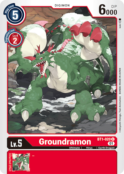 Groundramon [BT1-020] (Alternative Art) [Starter Deck: Gallantmon] | Red Riot Games CA