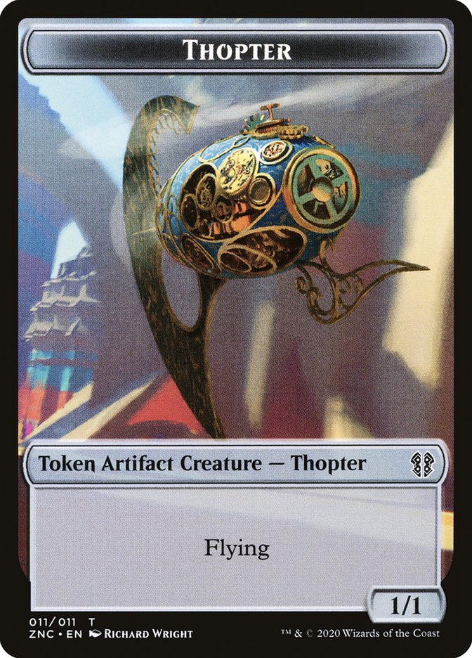 Faerie Rogue // Thopter Double-Sided Token [Zendikar Rising Commander Tokens] | Red Riot Games CA
