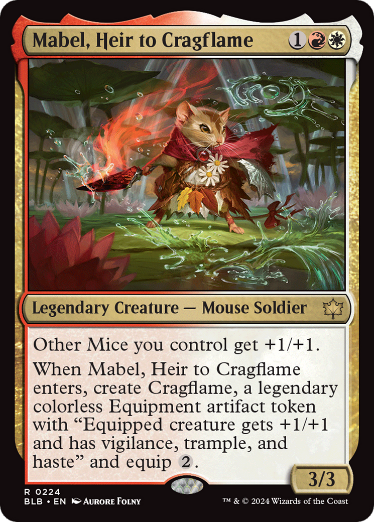 Mabel, Heir to Cragflame [Bloomburrow] | Red Riot Games CA