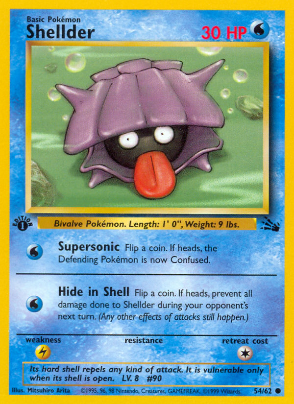 Shellder (54/62) [Fossil 1st Edition] | Red Riot Games CA