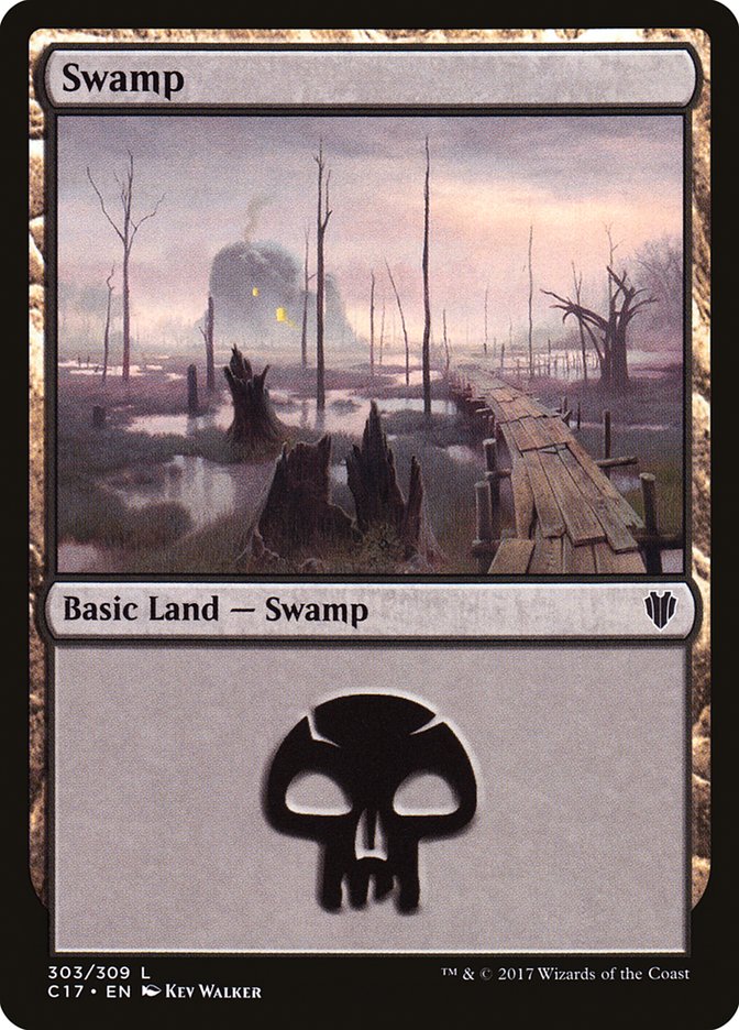 Swamp (303) [Commander 2017] | Red Riot Games CA