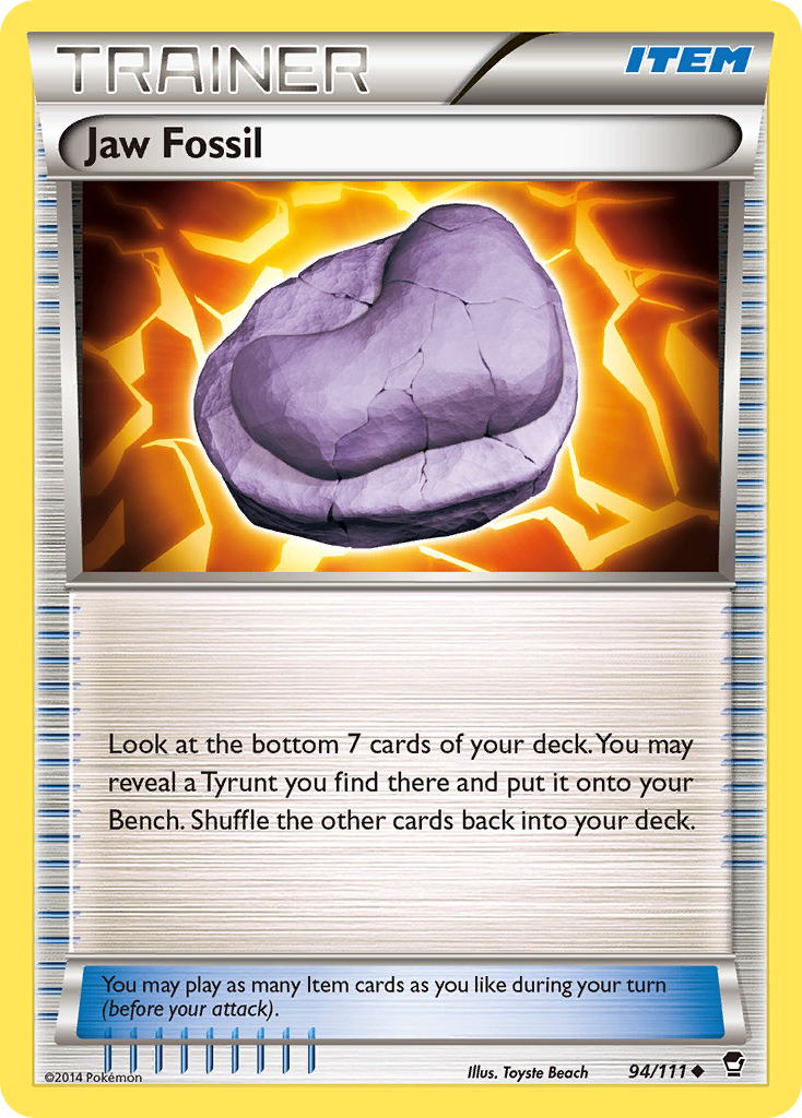 Jaw Fossil (94/111) [XY: Furious Fists] | Red Riot Games CA