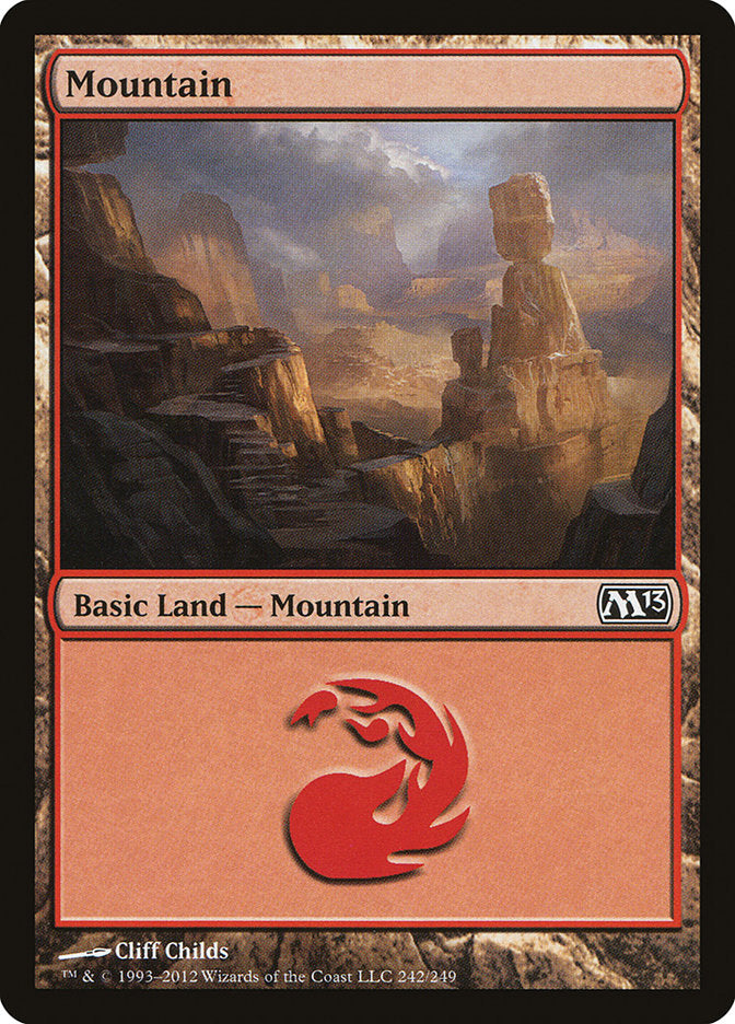 Mountain (242) [Magic 2013] | Red Riot Games CA
