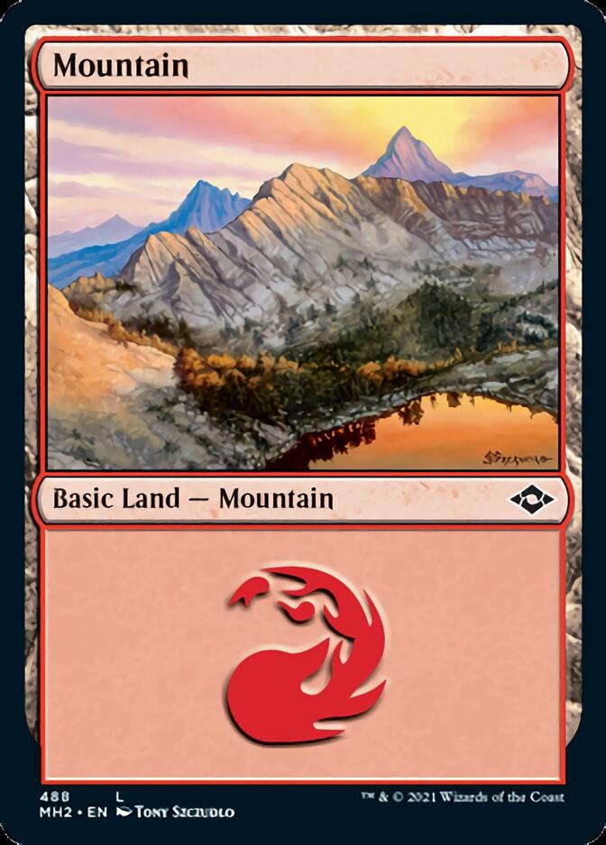 Mountain (488) (Foil Etched) [Modern Horizons 2] | Red Riot Games CA