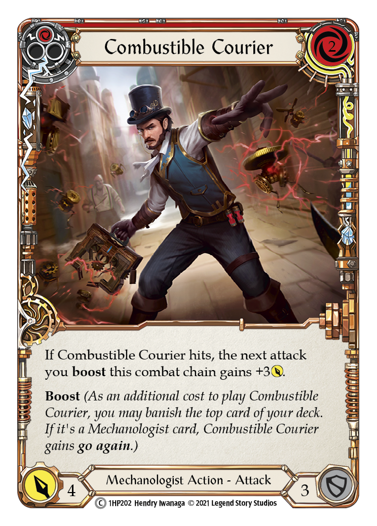 Combustible Courier (Red) [1HP202] (History Pack 1) | Red Riot Games CA