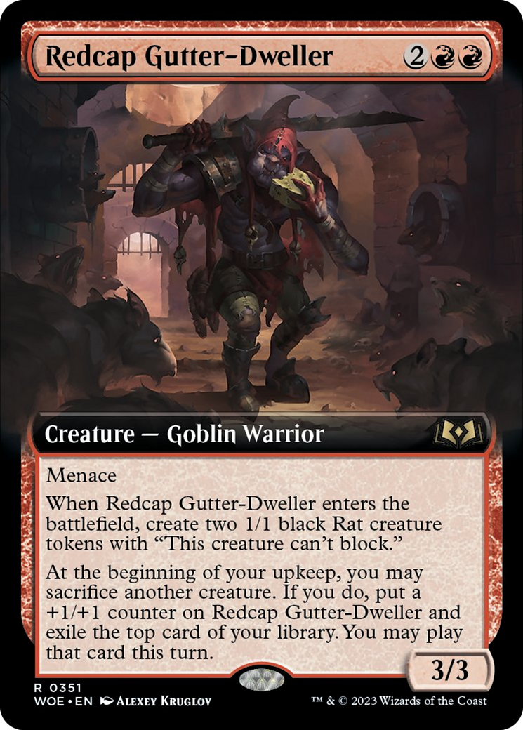 Redcap Gutter-Dweller (Extended Art) [Wilds of Eldraine] | Red Riot Games CA