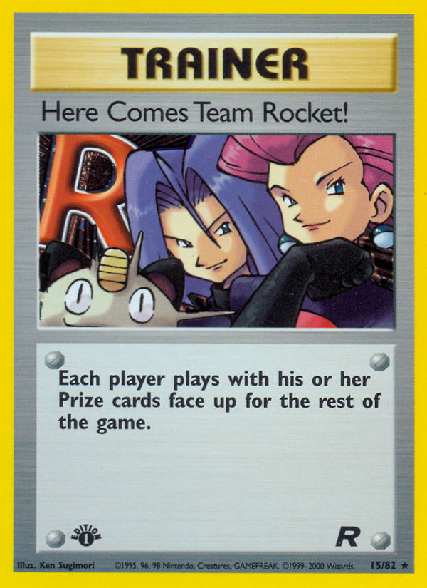 Here Comes Team Rocket! (15/82) [Team Rocket 1st Edition] | Red Riot Games CA