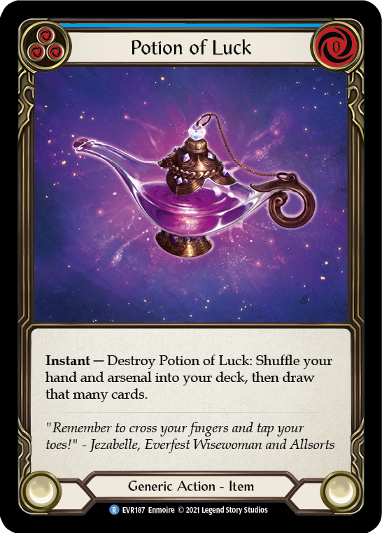 Potion of Luck [EVR187] (Everfest)  1st Edition Cold Foil | Red Riot Games CA