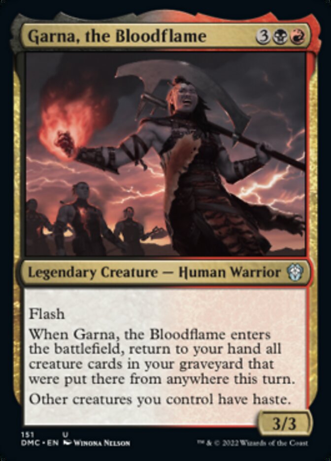 Garna, the Bloodflame [Dominaria United Commander] | Red Riot Games CA