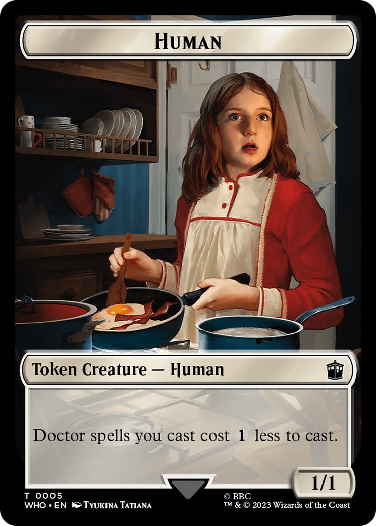 Human (0005) // Alien Insect Double-Sided Token [Doctor Who Tokens] | Red Riot Games CA