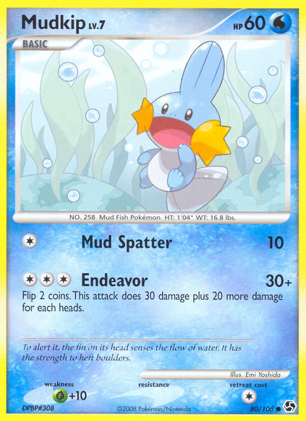 Mudkip (80/106) [Diamond & Pearl: Great Encounters] | Red Riot Games CA