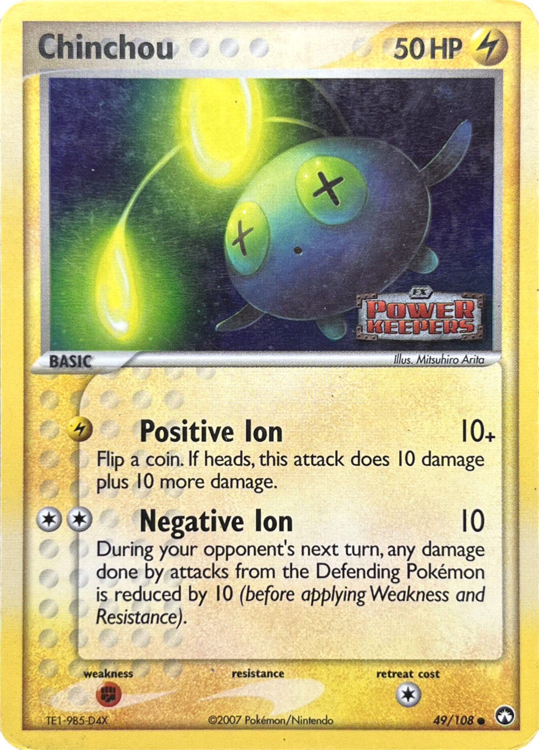 Chinchou (49/108) (Stamped) [EX: Power Keepers] | Red Riot Games CA