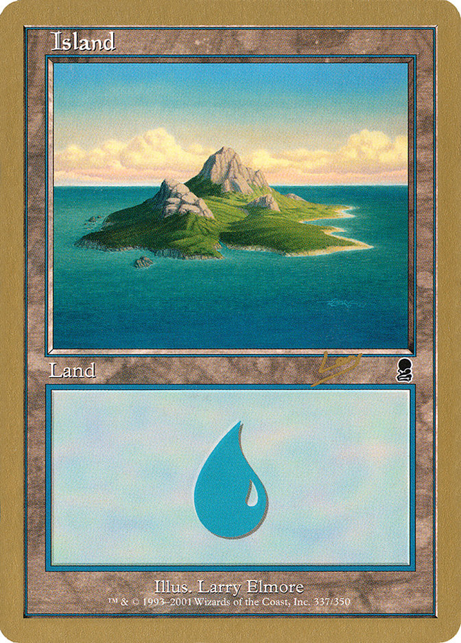 Island (rl337) (Raphael Levy) [World Championship Decks 2002] | Red Riot Games CA