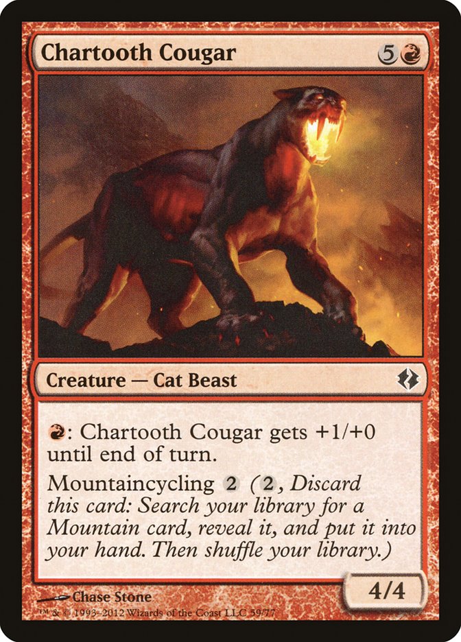 Chartooth Cougar [Duel Decks: Venser vs. Koth] | Red Riot Games CA