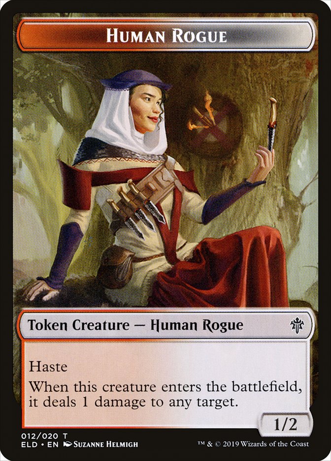 Human Rogue Token [Throne of Eldraine Tokens] | Red Riot Games CA