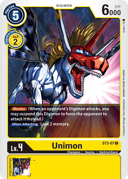 Unimon [ST3-07] [Starter Deck: Heaven's Yellow] | Red Riot Games CA