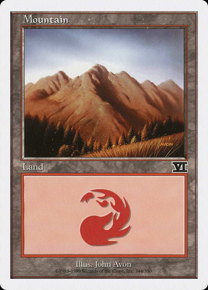 Mountain (344) [Classic Sixth Edition] | Red Riot Games CA