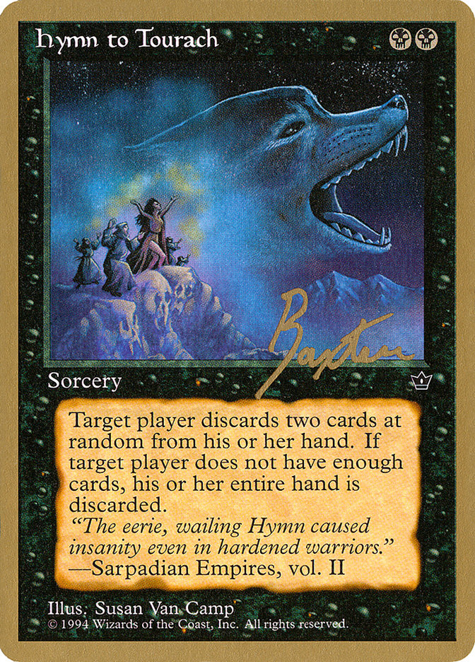 Hymn to Tourach (Wolf) (George Baxter) [Pro Tour Collector Set] | Red Riot Games CA