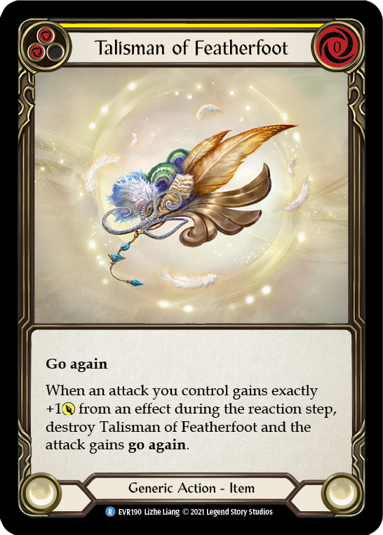 Talisman of Featherfoot [EVR190] (Everfest)  1st Edition Cold Foil | Red Riot Games CA