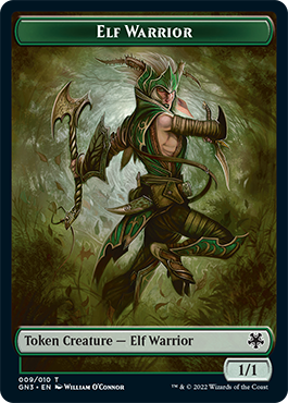 Dragon // Elf Warrior Double-Sided Token [Game Night: Free-for-All Tokens] | Red Riot Games CA