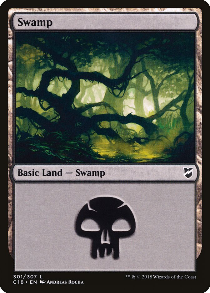 Swamp (301) [Commander 2018] | Red Riot Games CA