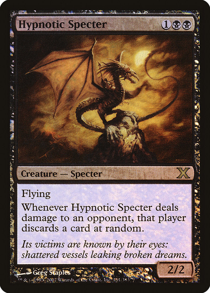 Hypnotic Specter (Premium Foil) [Tenth Edition] | Red Riot Games CA