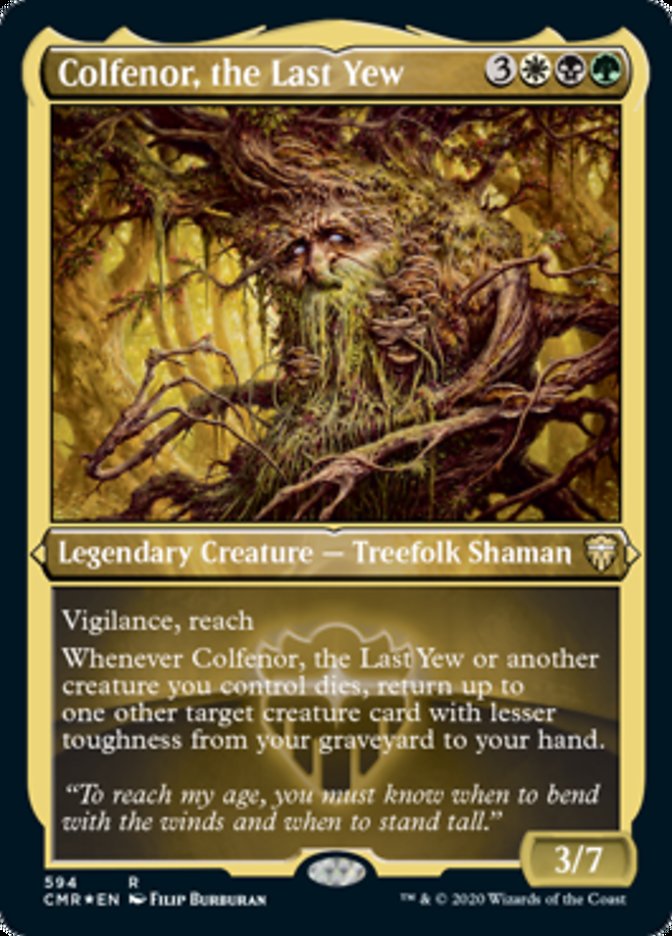 Colfenor, the Last Yew (Etched) [Commander Legends] | Red Riot Games CA