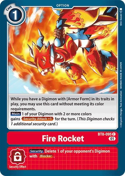 Fire Rocket [BT8-095] [New Awakening] | Red Riot Games CA