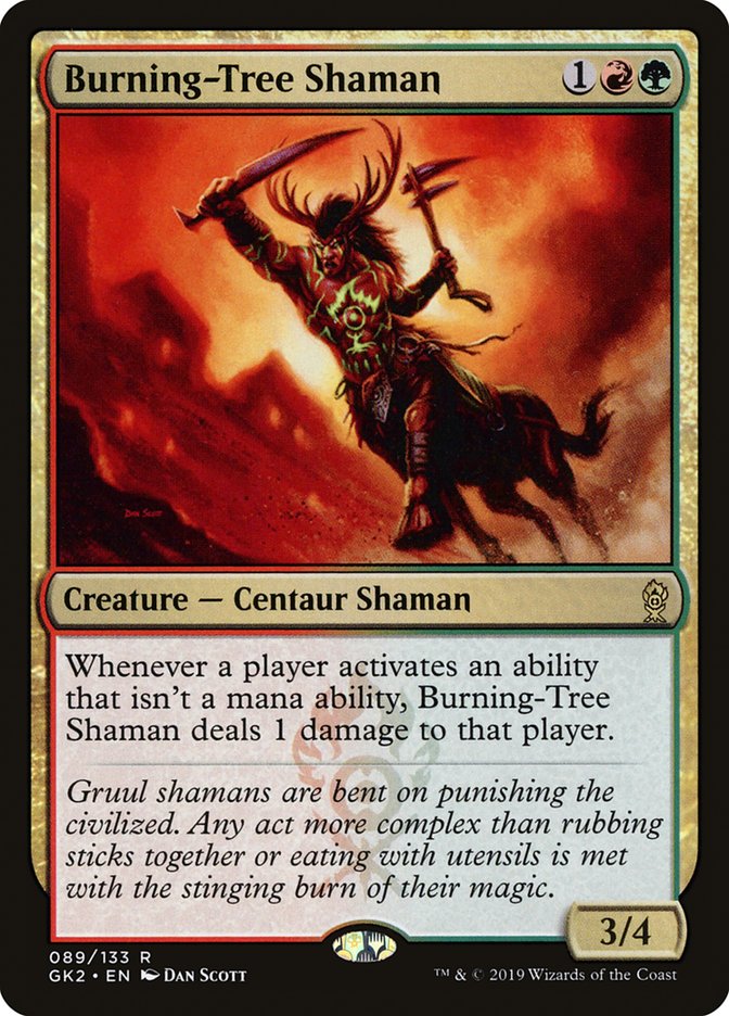 Burning-Tree Shaman [Ravnica Allegiance Guild Kit] | Red Riot Games CA