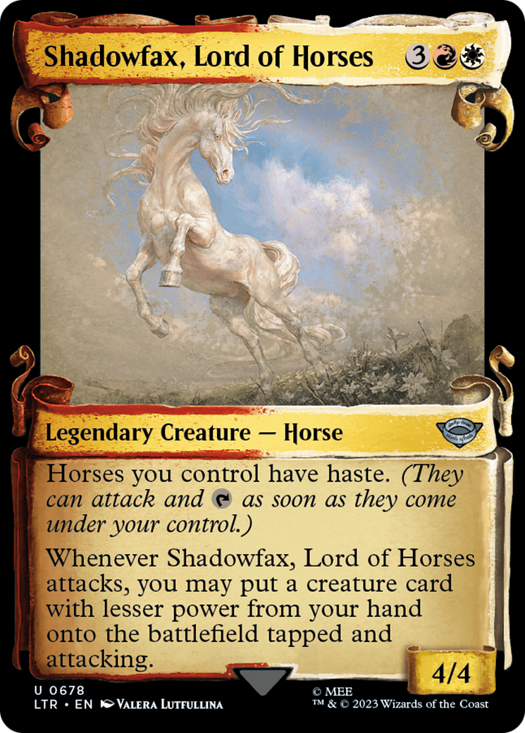 Shadowfax, Lord of Horses [The Lord of the Rings: Tales of Middle-Earth Showcase Scrolls] | Red Riot Games CA