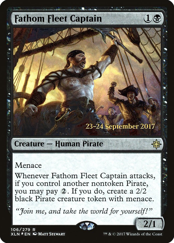 Fathom Fleet Captain [Ixalan Prerelease Promos] | Red Riot Games CA