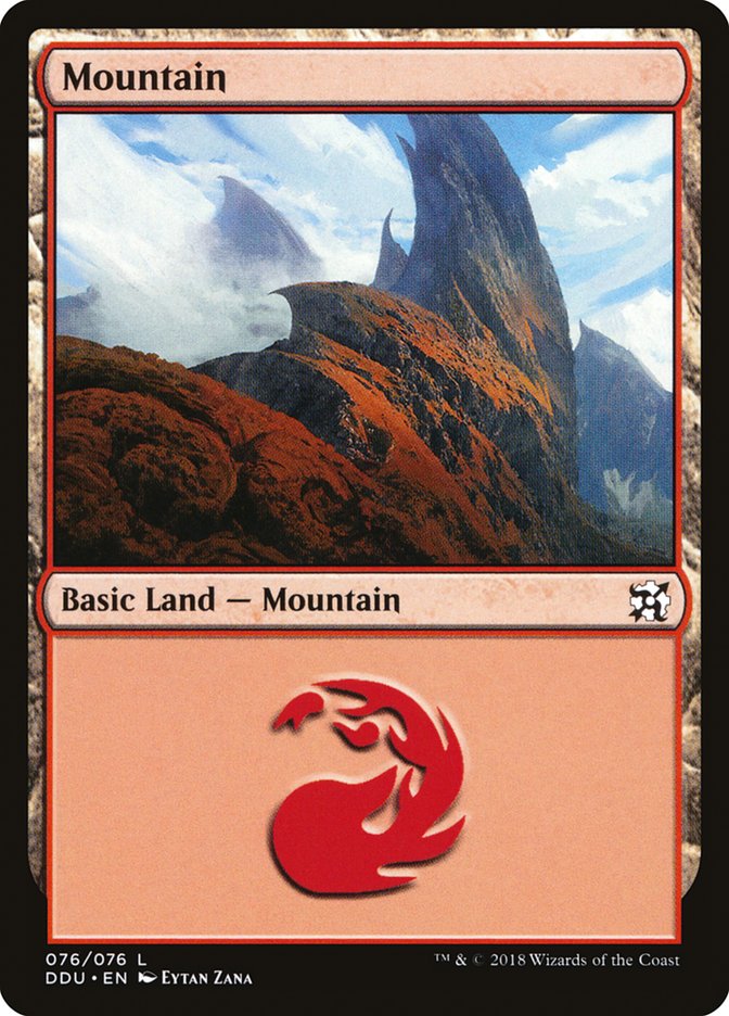 Mountain (76) [Duel Decks: Elves vs. Inventors] | Red Riot Games CA
