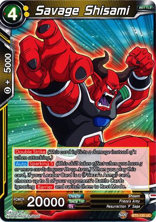 Savage Shisami (BT5-100) [Miraculous Revival] | Red Riot Games CA