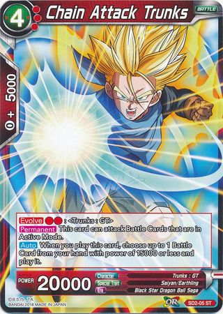 Chain Attack Trunks (Starter Deck - The Extreme Evolution) (SD2-05) [Cross Worlds] | Red Riot Games CA