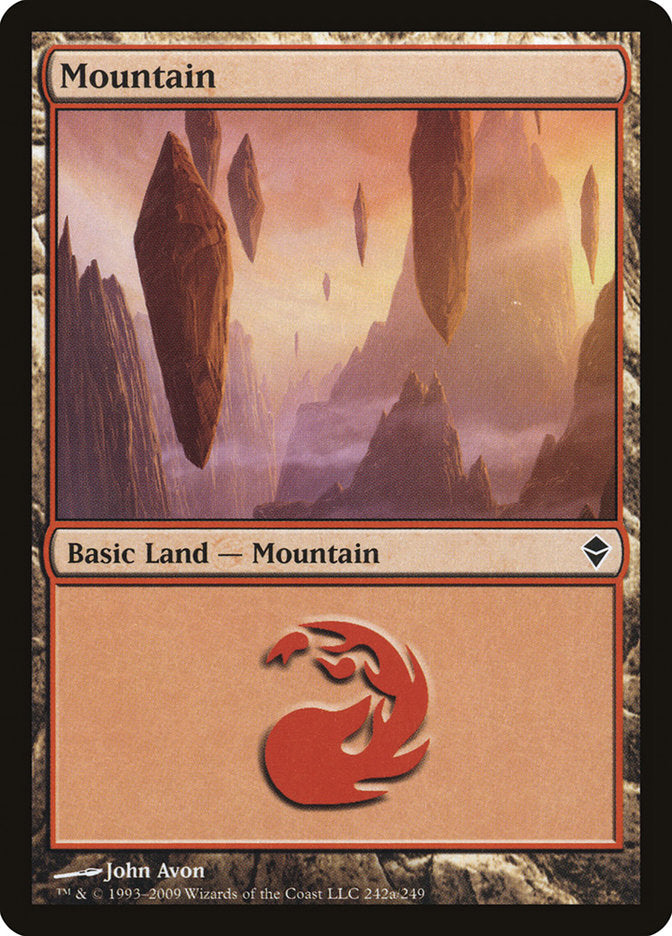 Mountain (242a) [Zendikar]