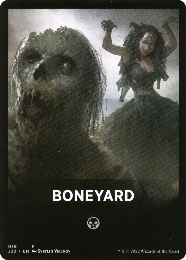 Boneyard Theme Card [Jumpstart 2022 Front Cards] | Red Riot Games CA