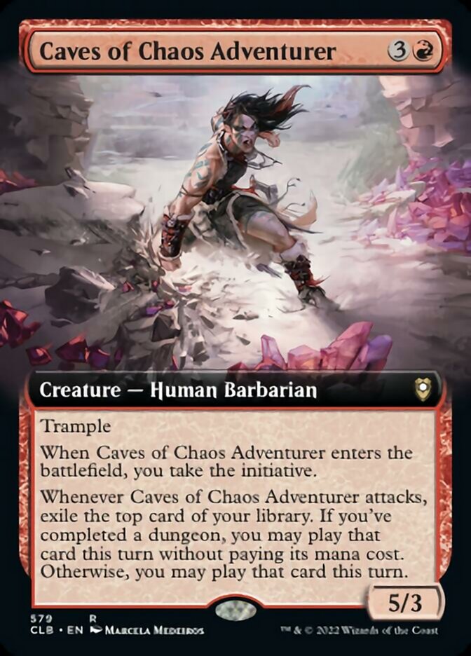 Caves of Chaos Adventurer (Extended Art) [Commander Legends: Battle for Baldur's Gate] | Red Riot Games CA