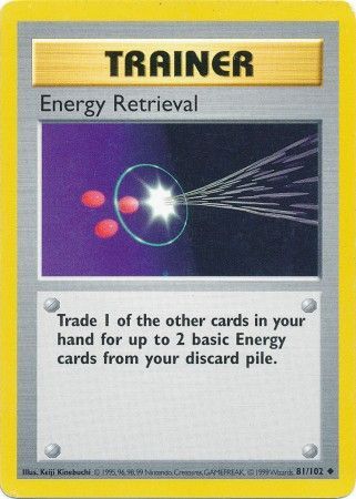 Energy Retrieval (81/102) [Base Set Shadowless Unlimited] | Red Riot Games CA