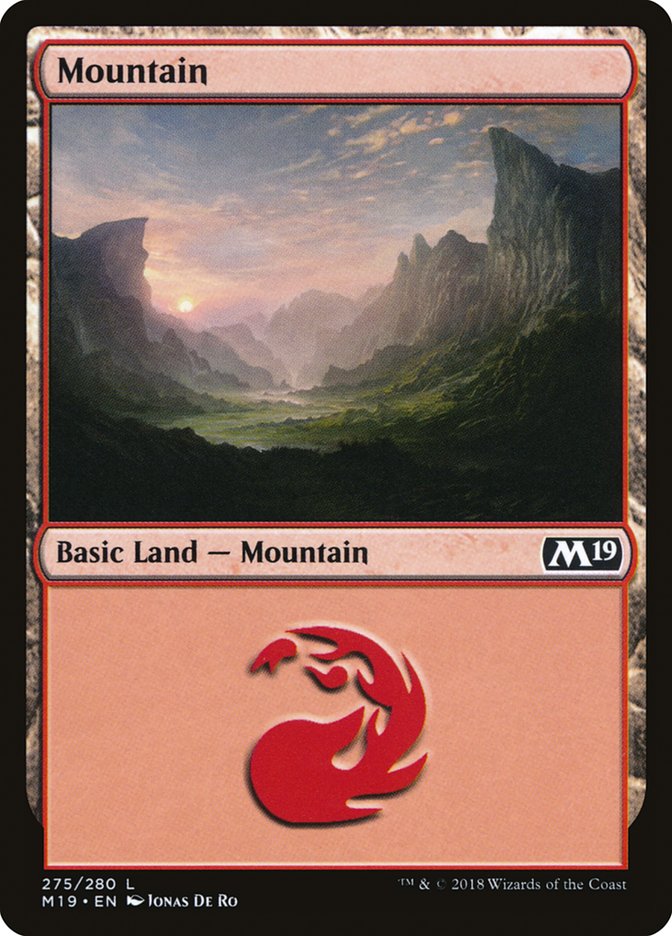 Mountain (275) [Core Set 2019] | Red Riot Games CA