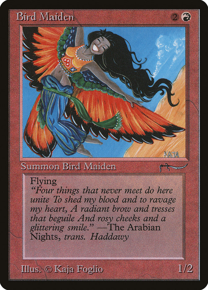 Bird Maiden (Dark Mana Cost) [Arabian Nights] | Red Riot Games CA